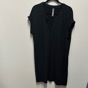 Lou & Grey Black Short Sleeve Dress - XL